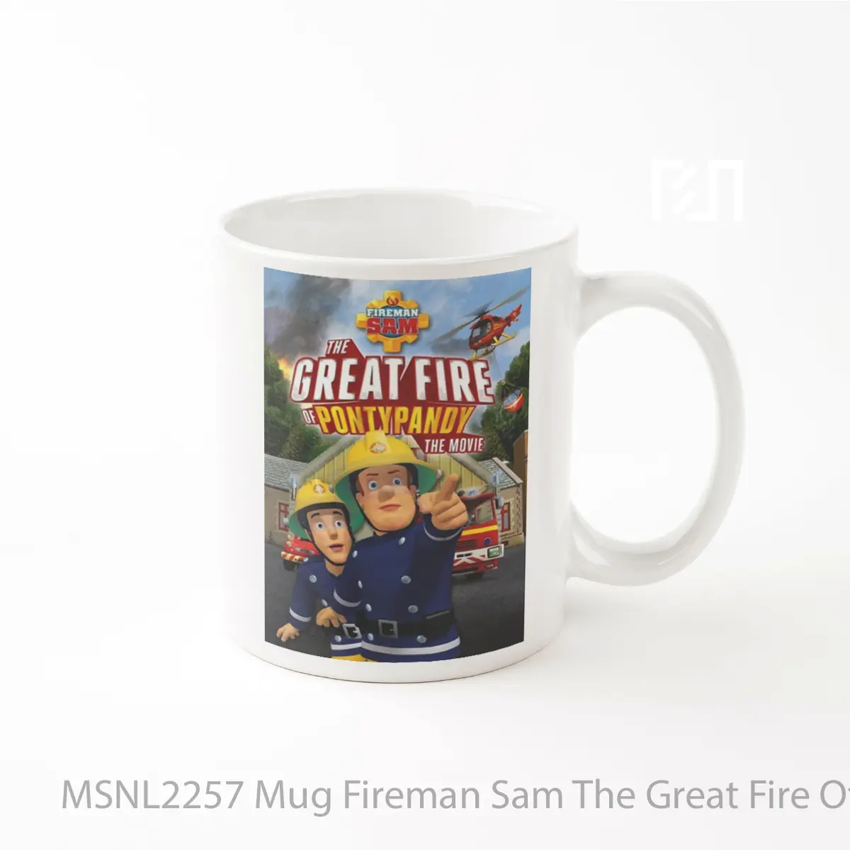 Mug Fireman Sam The Great Fire Of Pontypandy Gelas Keramik Tema Film MSNL2257