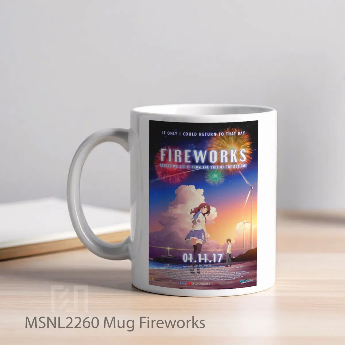 Mug Fireworks Gelas Keramik Tema Film MSNL2260 - Tampak Kiri