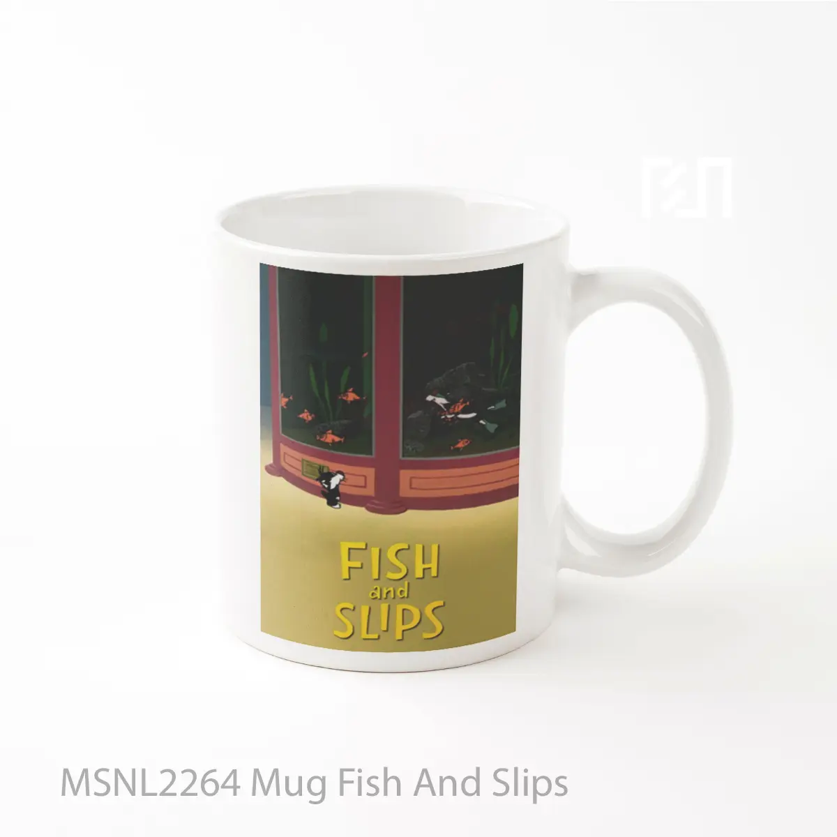 Mug Fish And Slips Gelas Keramik Tema Film MSNL2264