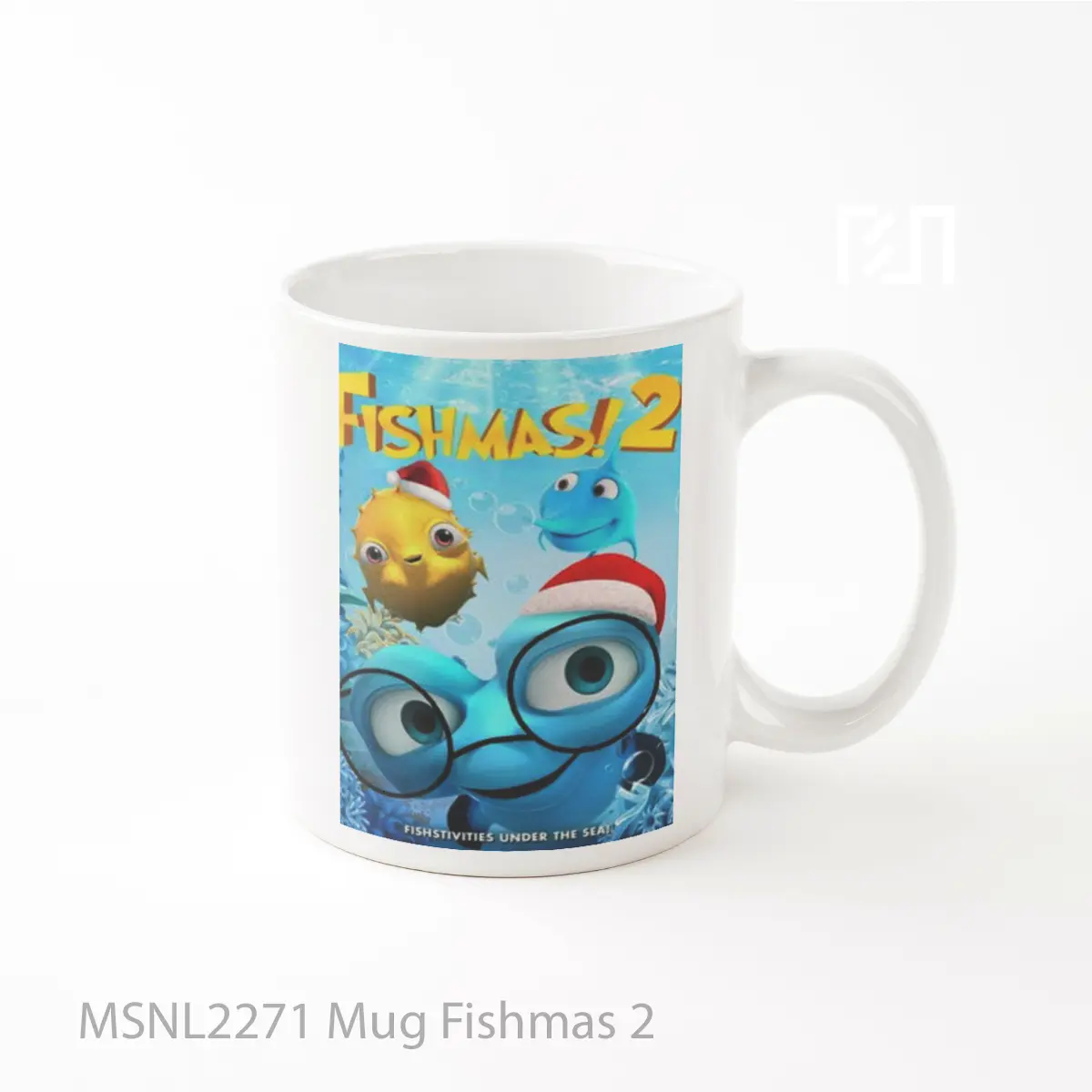 Mug Fishmas 2 Gelas Keramik Tema Film MSNL2271