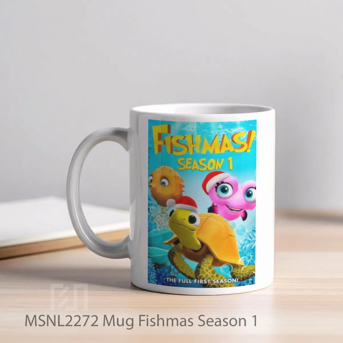 Mug Fishmas Season 1 Gelas Keramik Tema Film MSNL2272 - Tampak Kiri