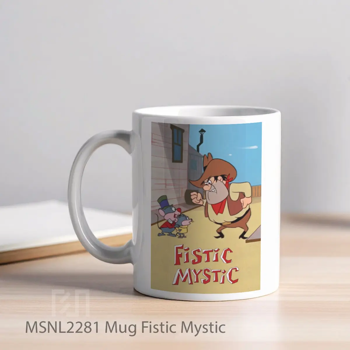 Mug Fistic Mystic Gelas Keramik Tema Film MSNL2281 - Tampak Kiri