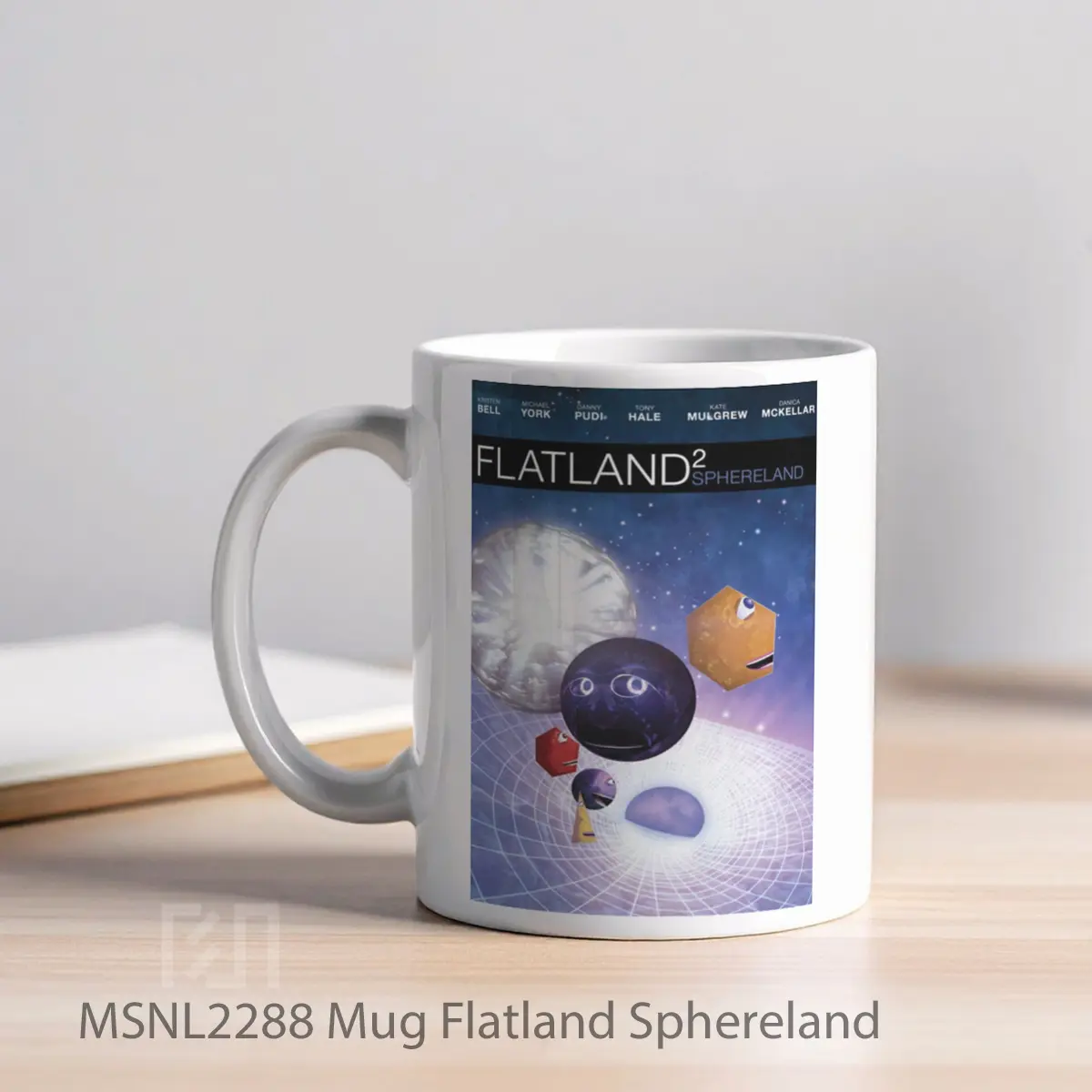 Mug Flatland Sphereland Gelas Keramik Tema Film MSNL2288 - Tampak Kiri