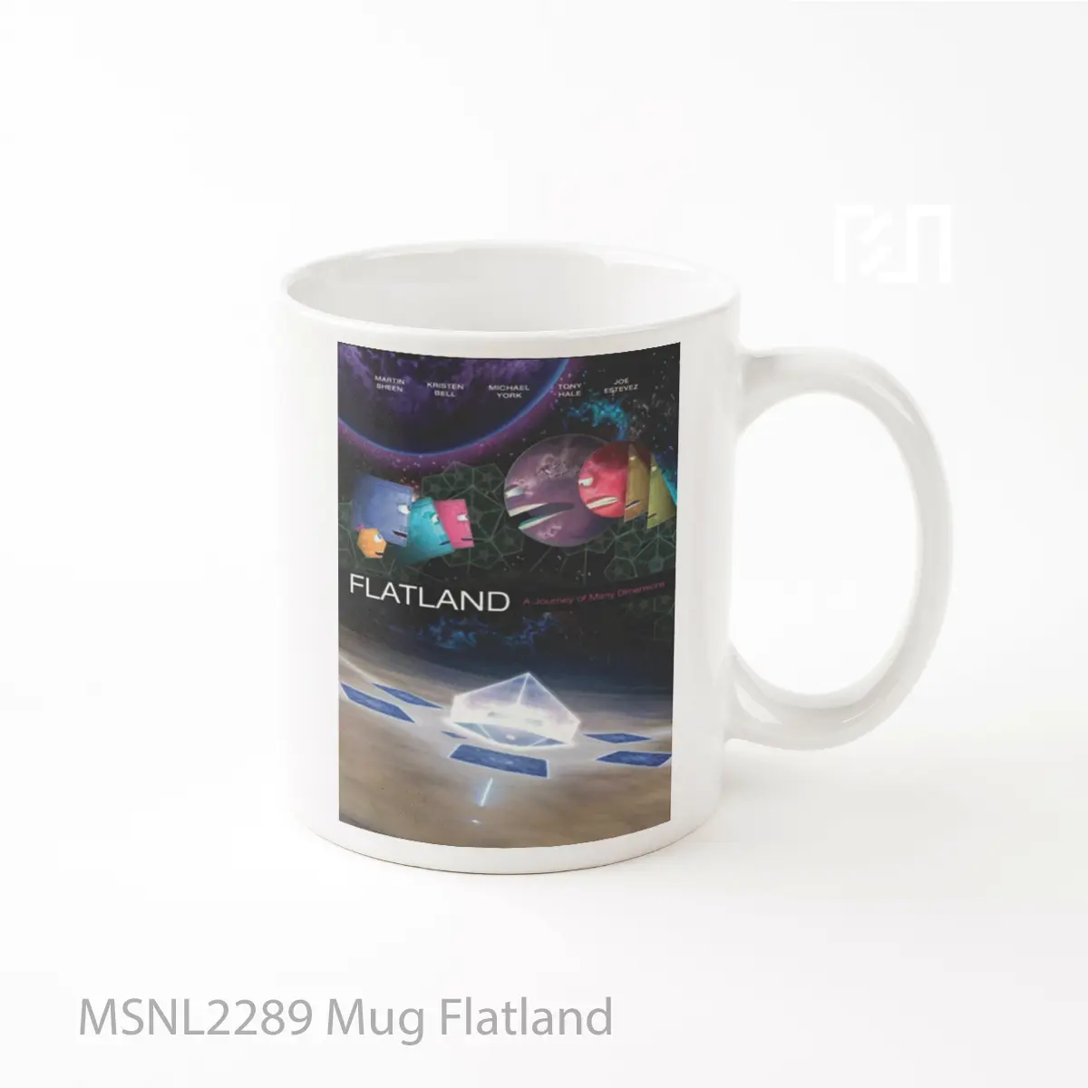 Mug Flatland Gelas Keramik Tema Film MSNL2289