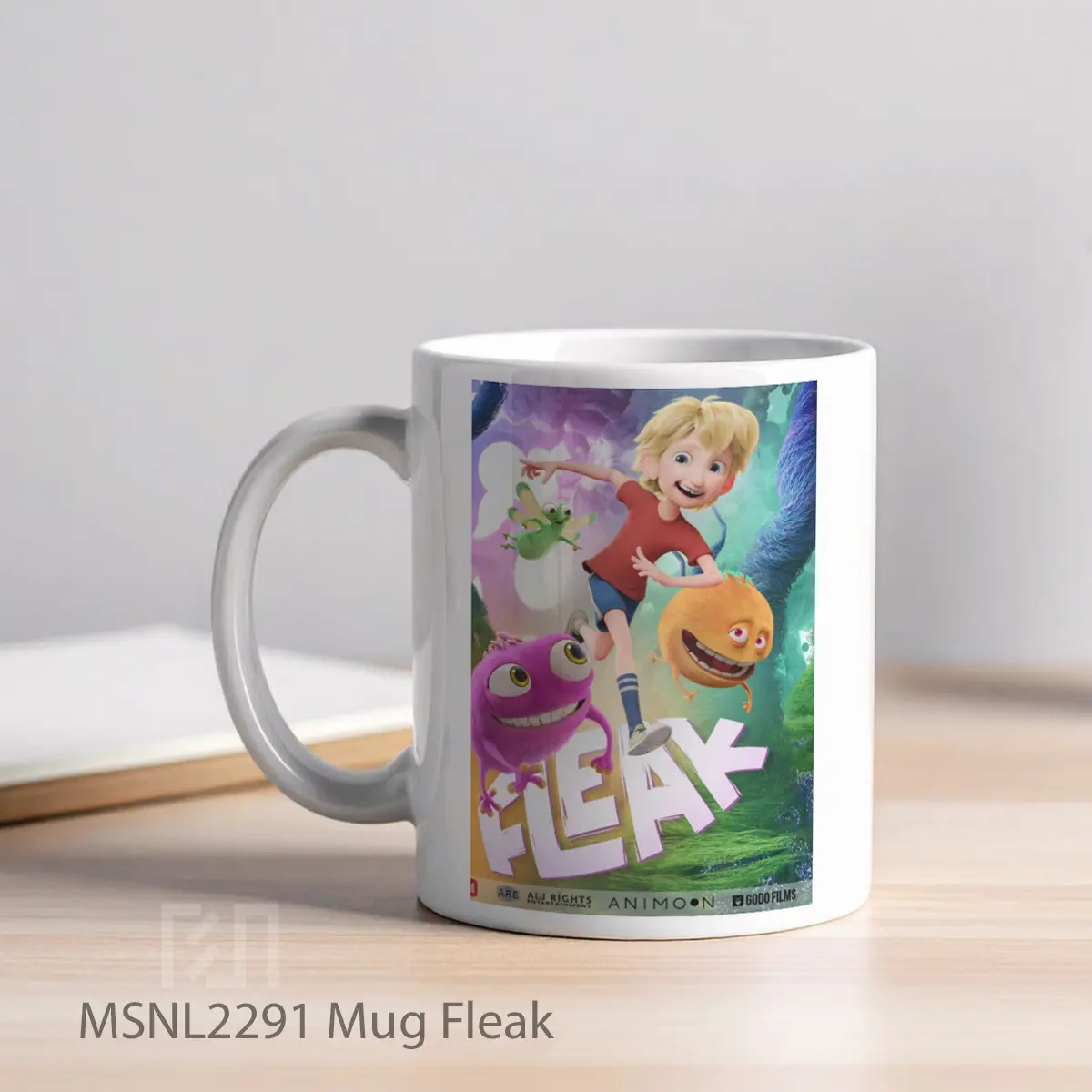 Mug Fleak Gelas Keramik Tema Film MSNL2291 - Tampak Kiri