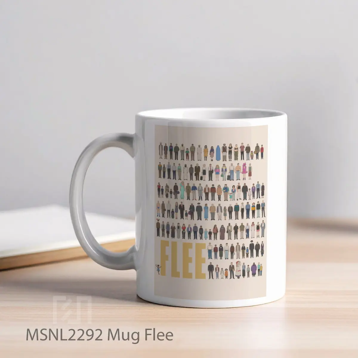 Mug Flee Gelas Keramik Tema Film MSNL2292 - Tampak Kiri
