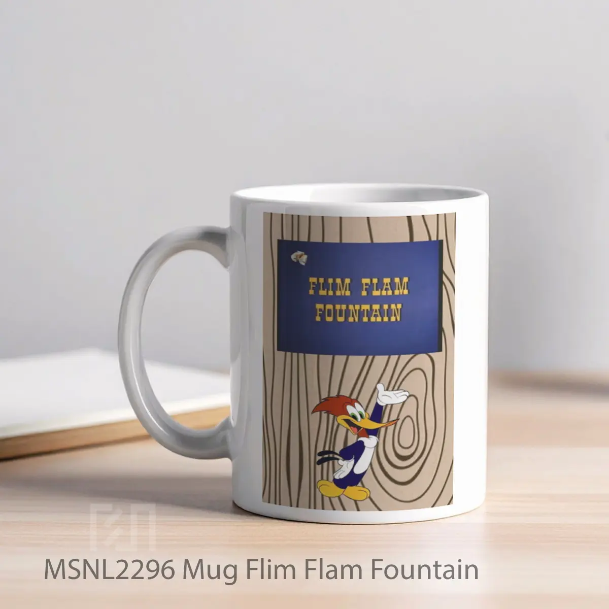 Mug Flim Flam Fountain Gelas Keramik Tema Film MSNL2296 - Tampak Kiri