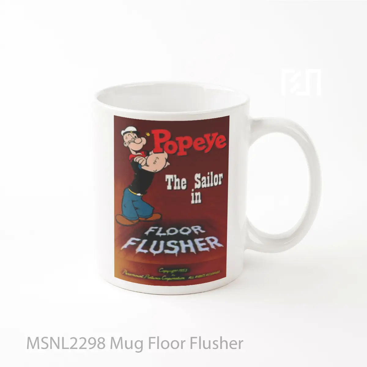 Mug Floor Flusher Gelas Keramik Tema Film MSNL2298