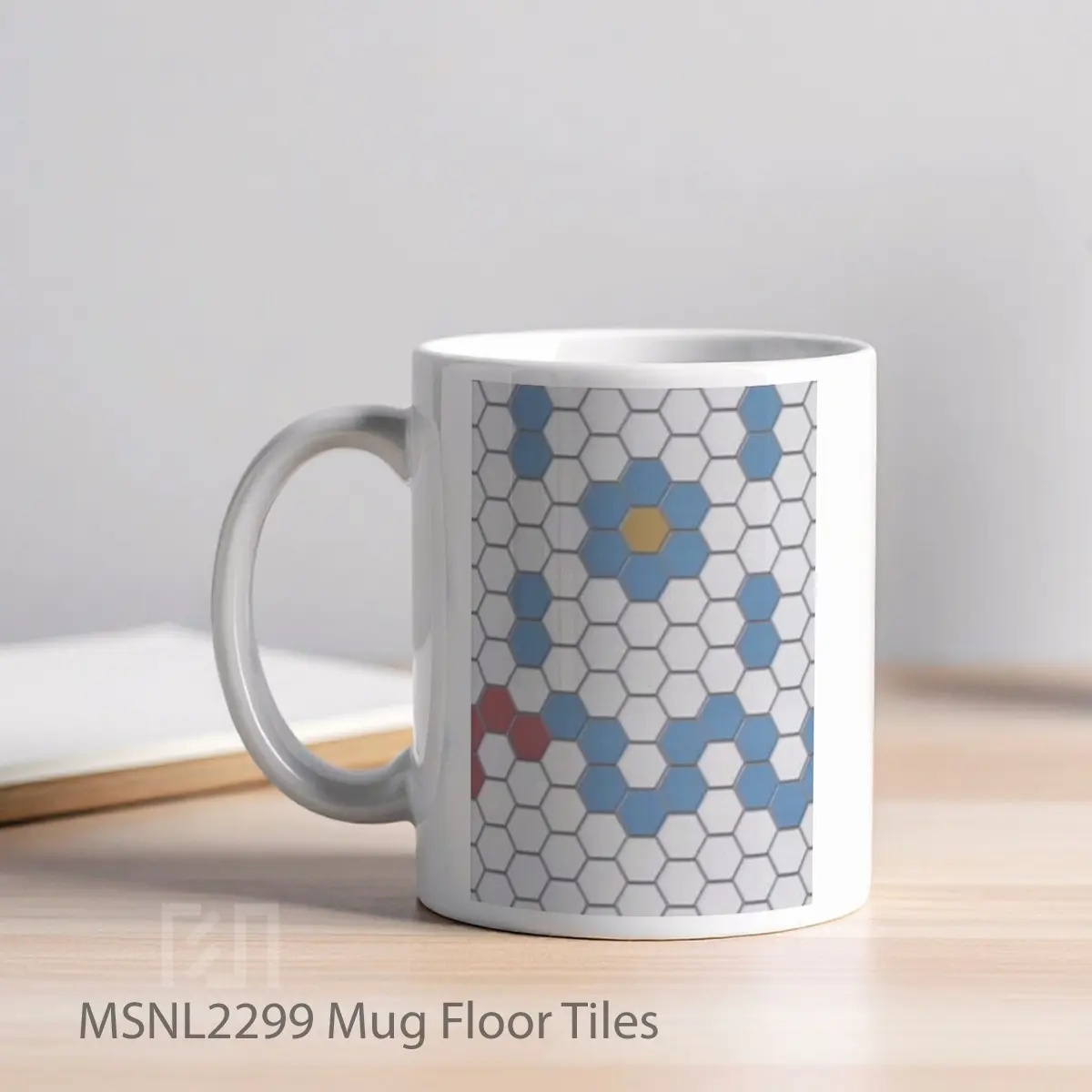 Mug Floor Tiles Gelas Keramik Tema Film MSNL2299 - Tampak Kiri