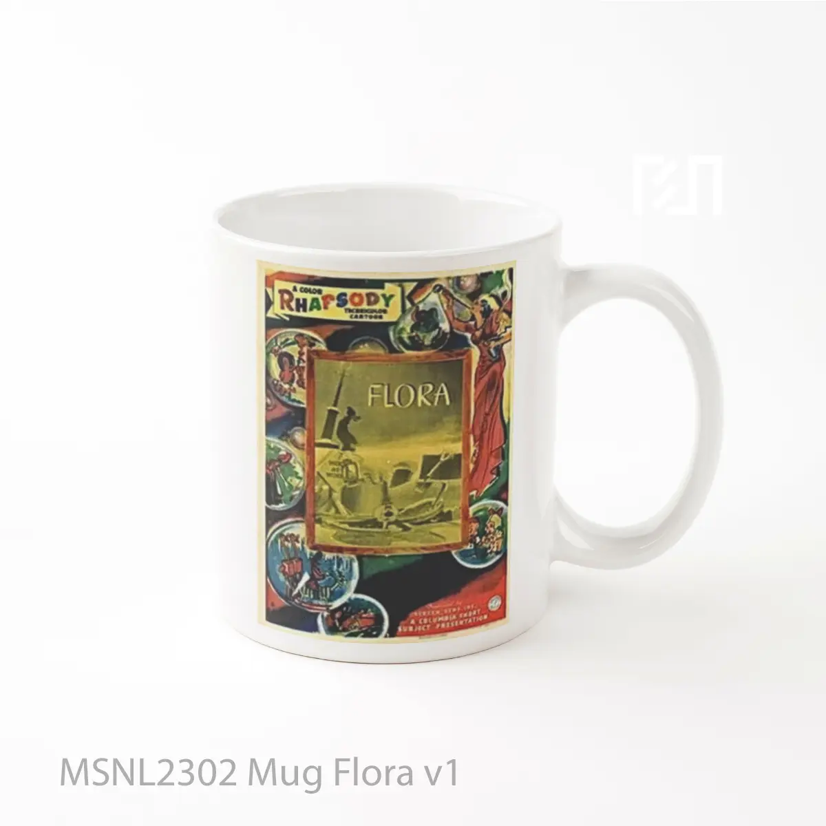 Mug Flora V1 Gelas Keramik Tema Film MSNL2302