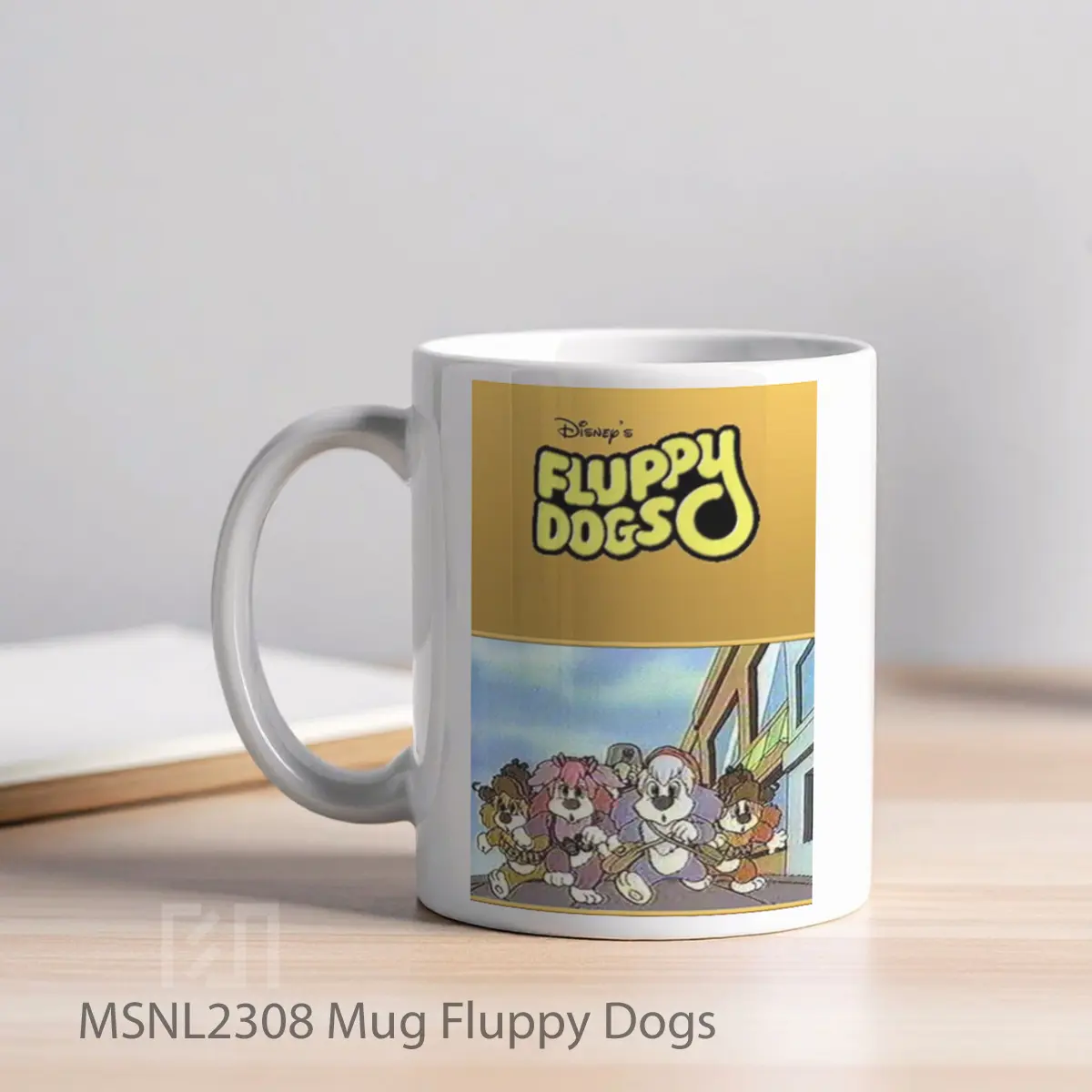 Mug Fluppy Dogs Gelas Keramik Tema Film MSNL2308 - Tampak Kiri