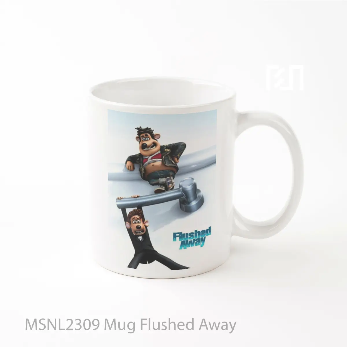 Mug Flushed Away Gelas Keramik Tema Film MSNL2309