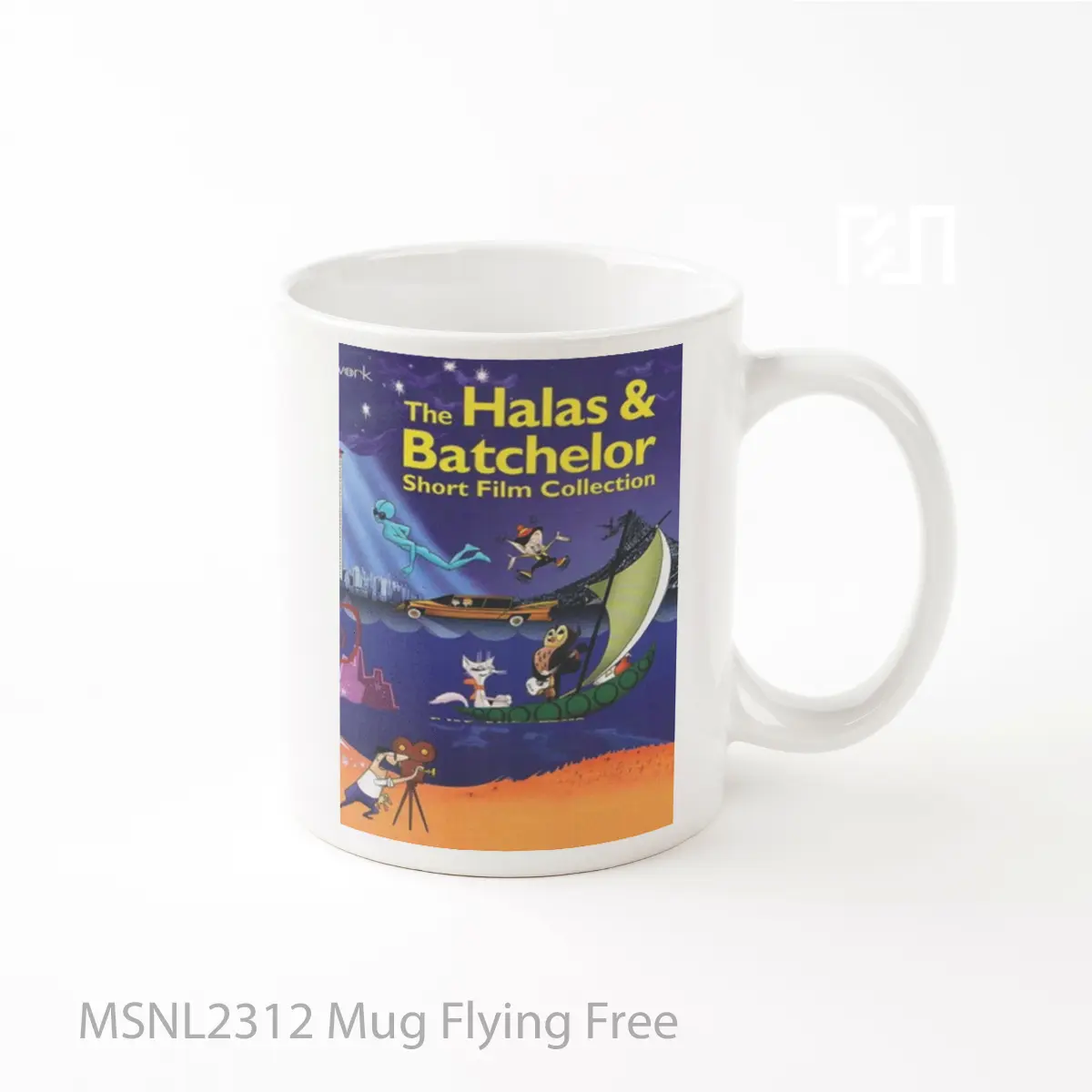Mug Flying Free Gelas Keramik Tema Film MSNL2312