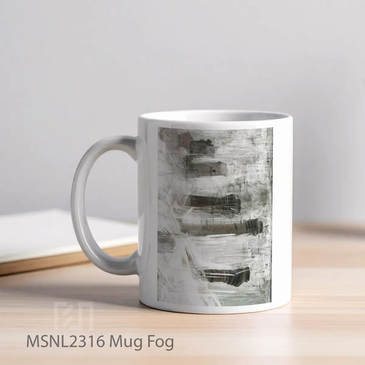 Mug Fog Gelas Keramik Tema Film MSNL2316 - Tampak Kiri