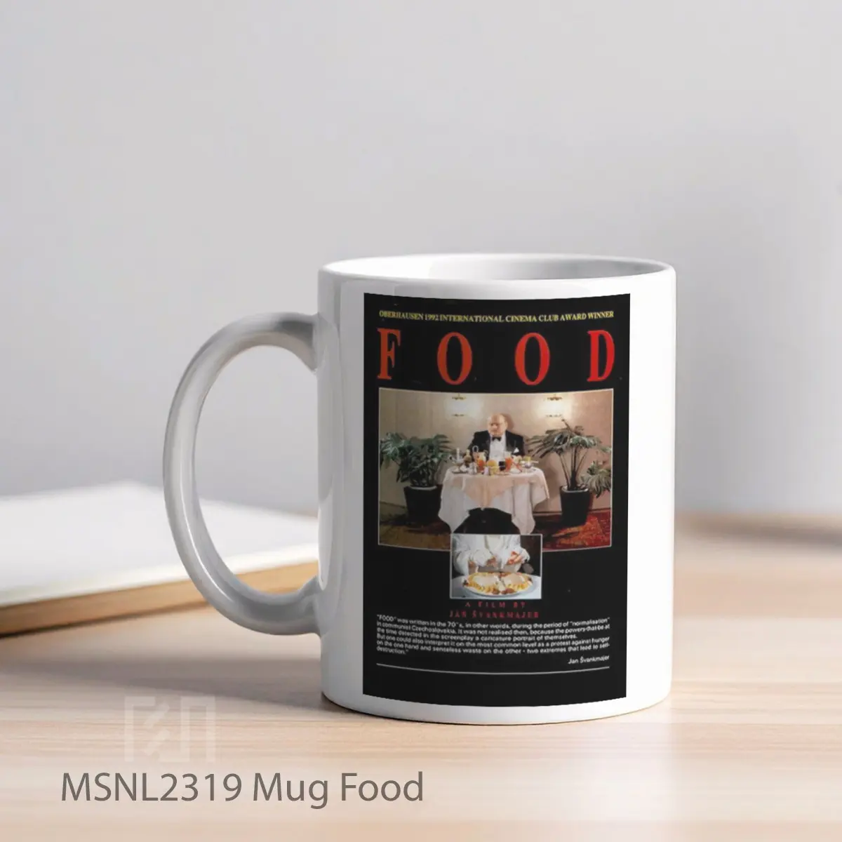 Mug Food Gelas Keramik Tema Film MSNL2319 - Tampak Kiri