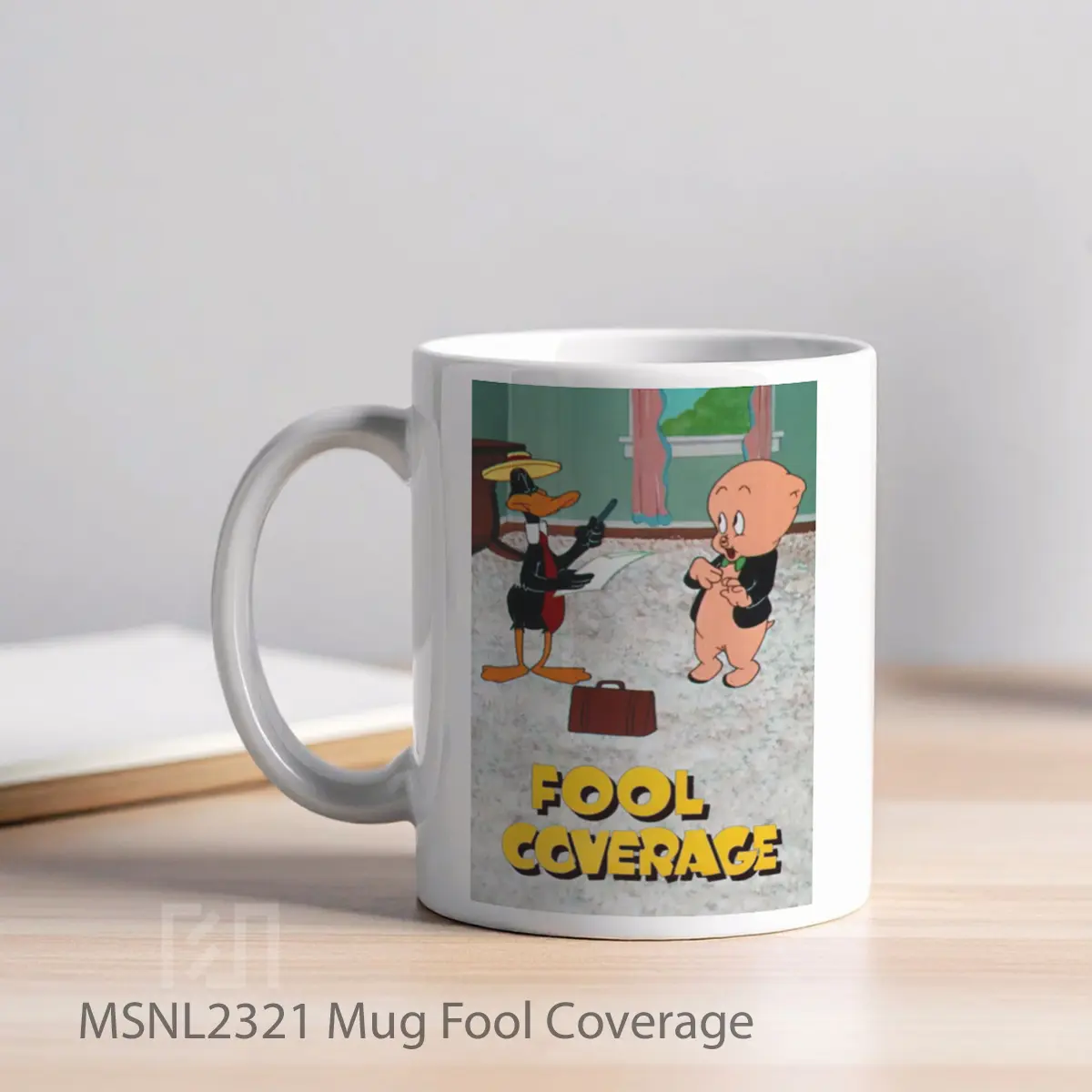Mug Fool Coverage Gelas Keramik Tema Film MSNL2321 - Tampak Kiri