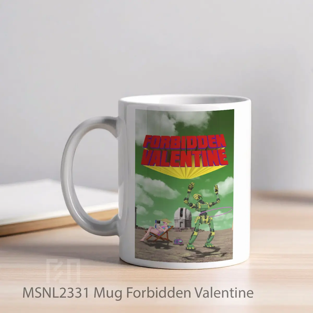 Mug Forbidden Valentine Gelas Keramik Tema Film MSNL2331 - Tampak Kiri