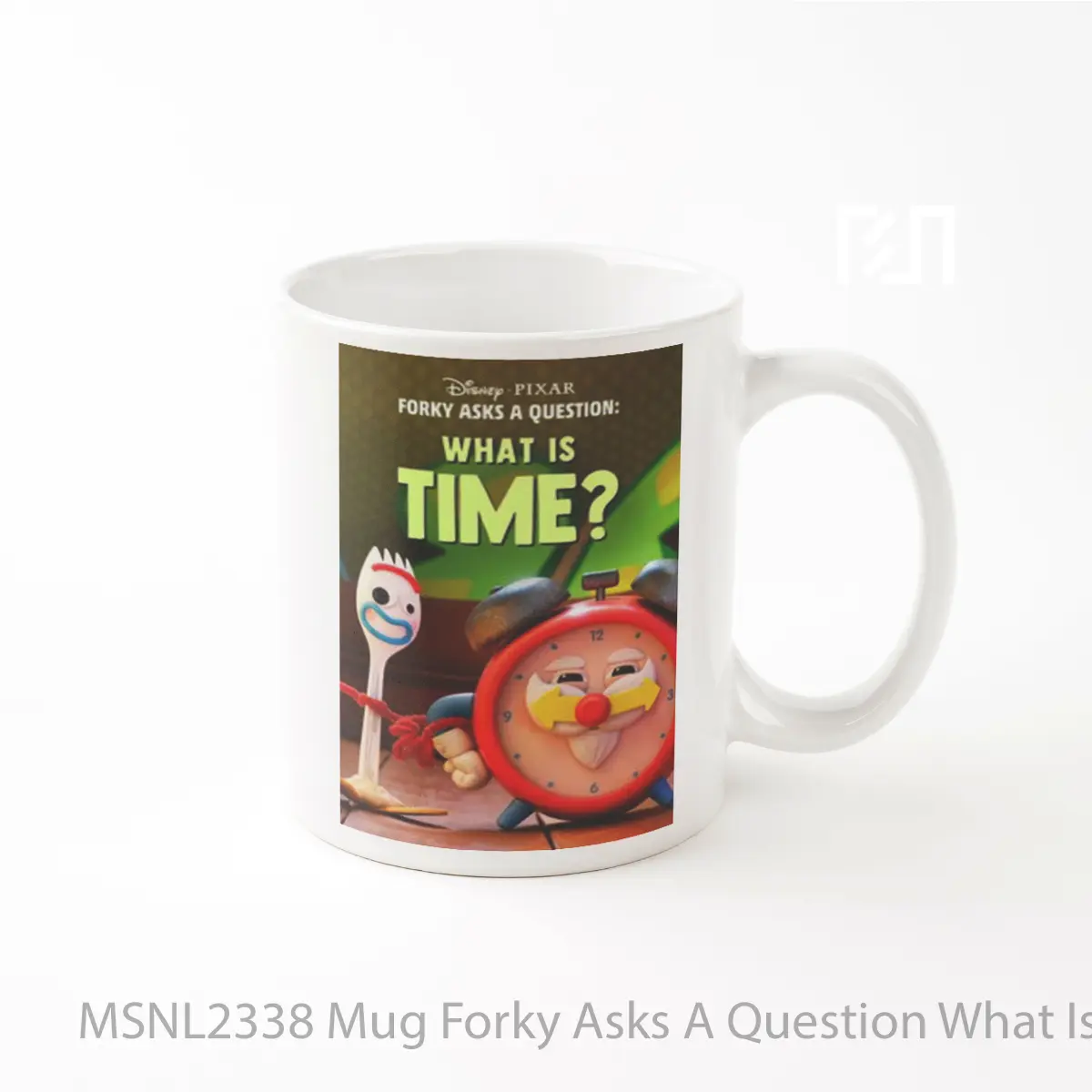 Mug Forky Asks A Question What Is Time Gelas Keramik Tema Film MSNL2338