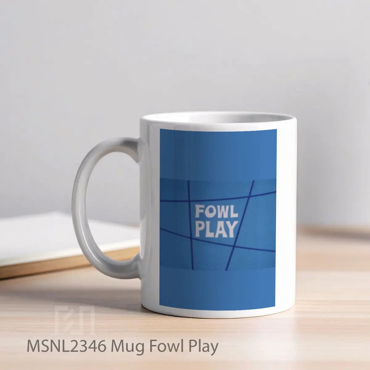 Mug Fowl Play Gelas Keramik Tema Film MSNL2346 - Tampak Kiri