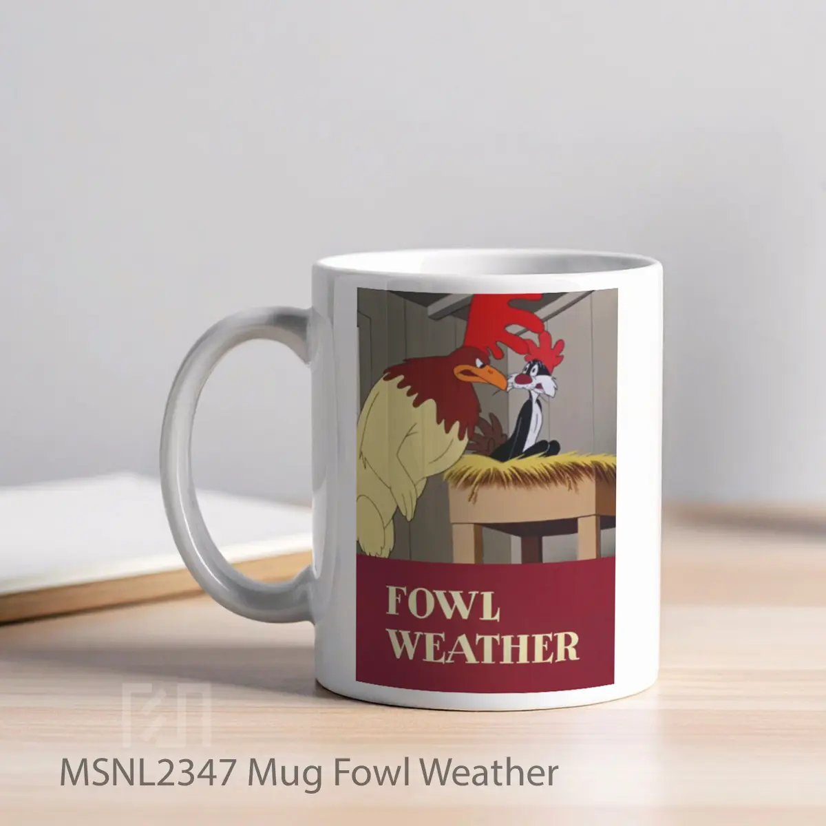 Mug Fowl Weather Gelas Keramik Tema Film MSNL2347 - Tampak Kiri