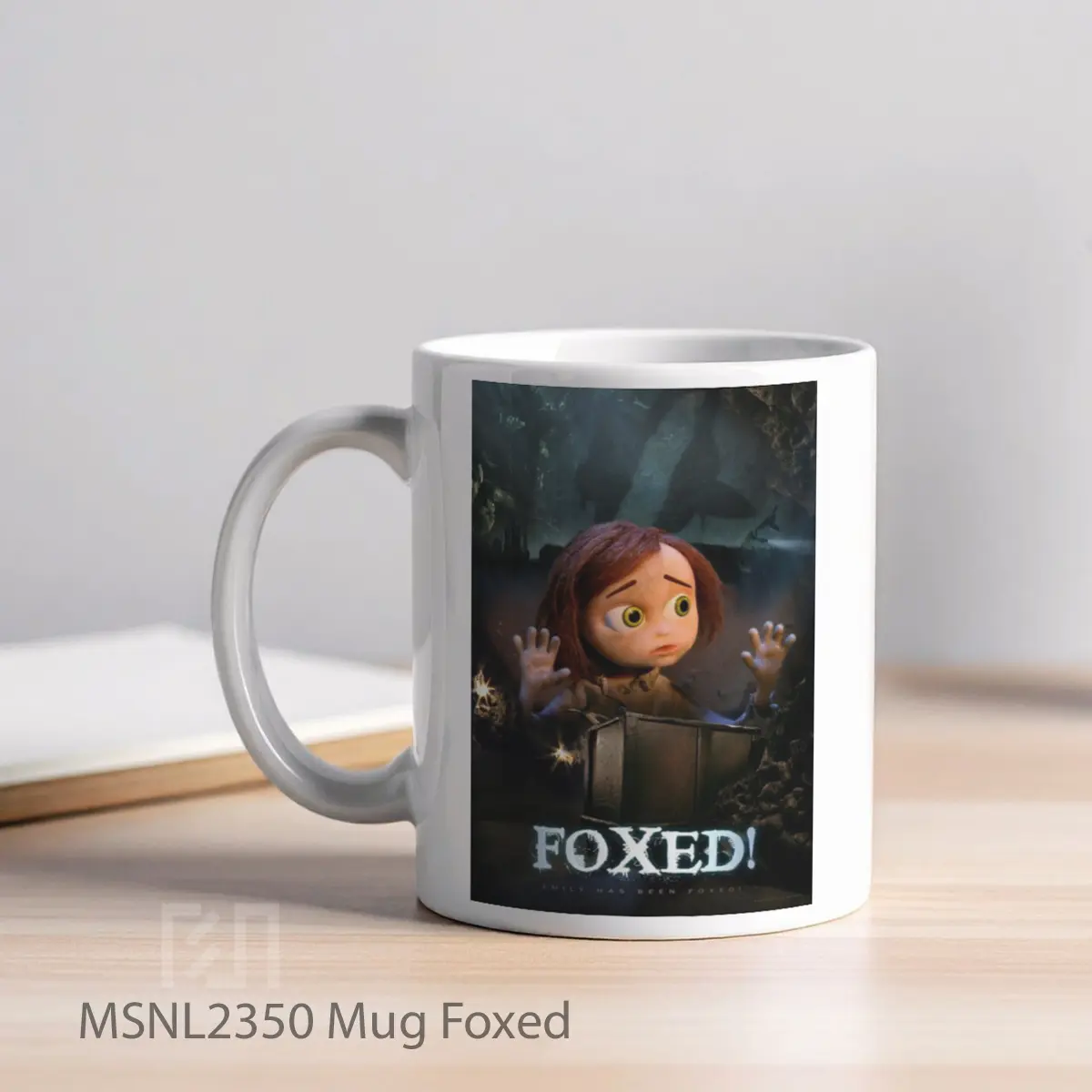 Mug Foxed Gelas Keramik Tema Film MSNL2350 - Tampak Kiri