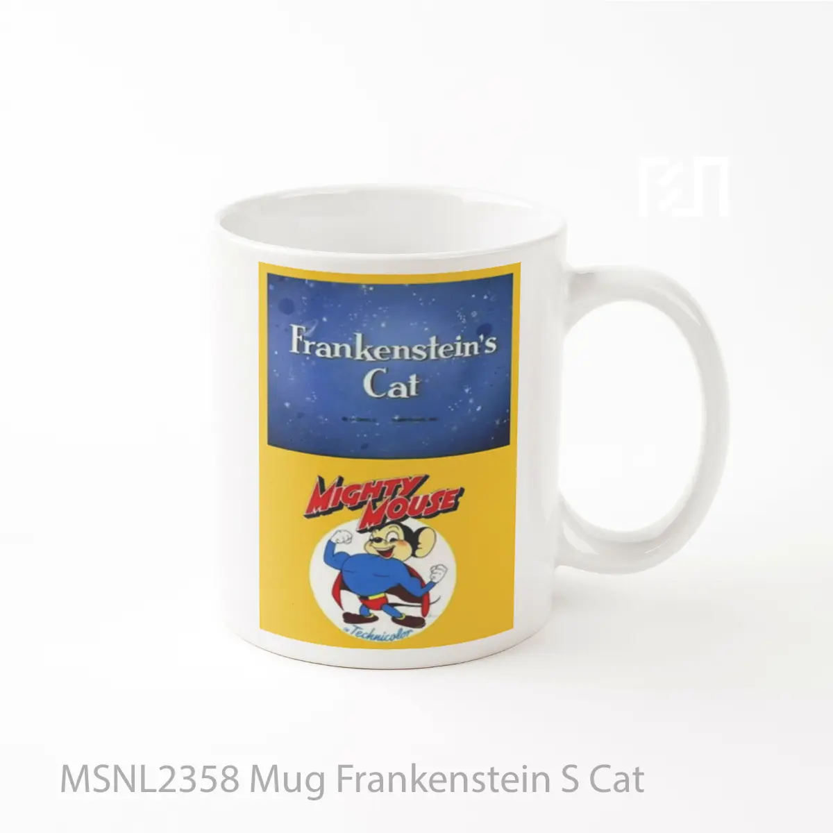 Mug Frankenstein S Cat Gelas Keramik Tema Film MSNL2358