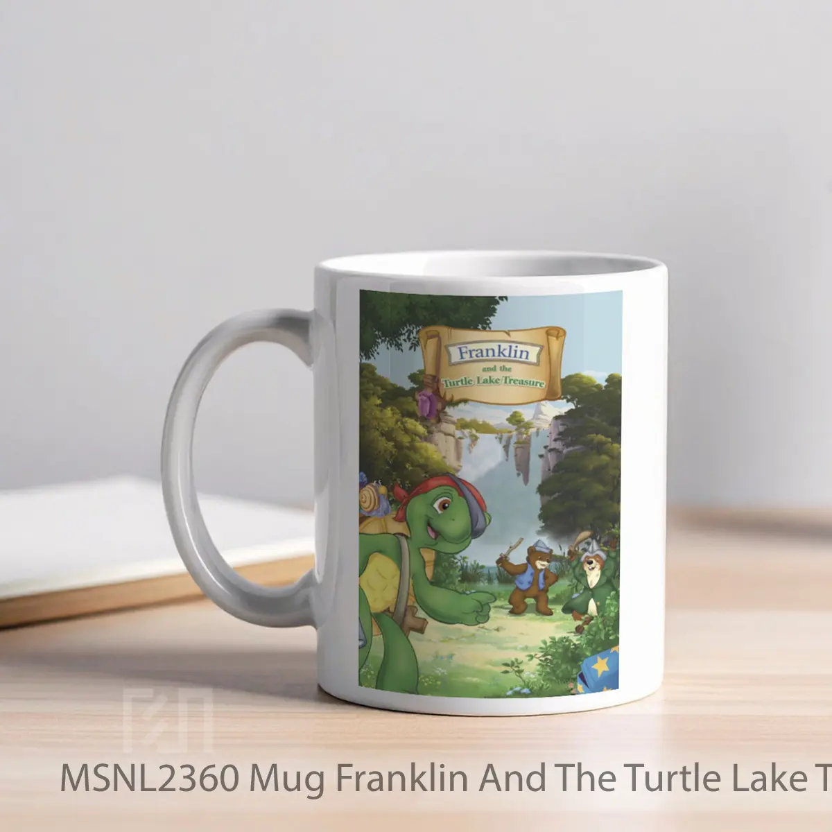 Mug Franklin And The Turtle Lake Treasure Gelas Keramik Tema Film MSNL2360 - Tampak Kiri
