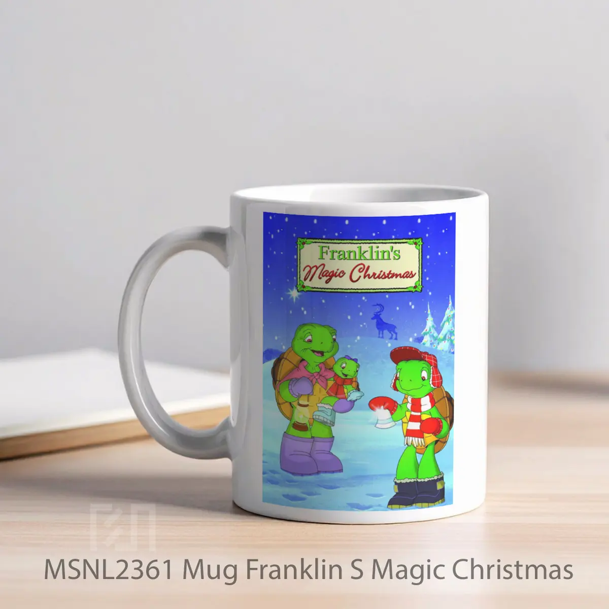 Mug Franklin S Magic Christmas Gelas Keramik Tema Film MSNL2361 - Tampak Kiri