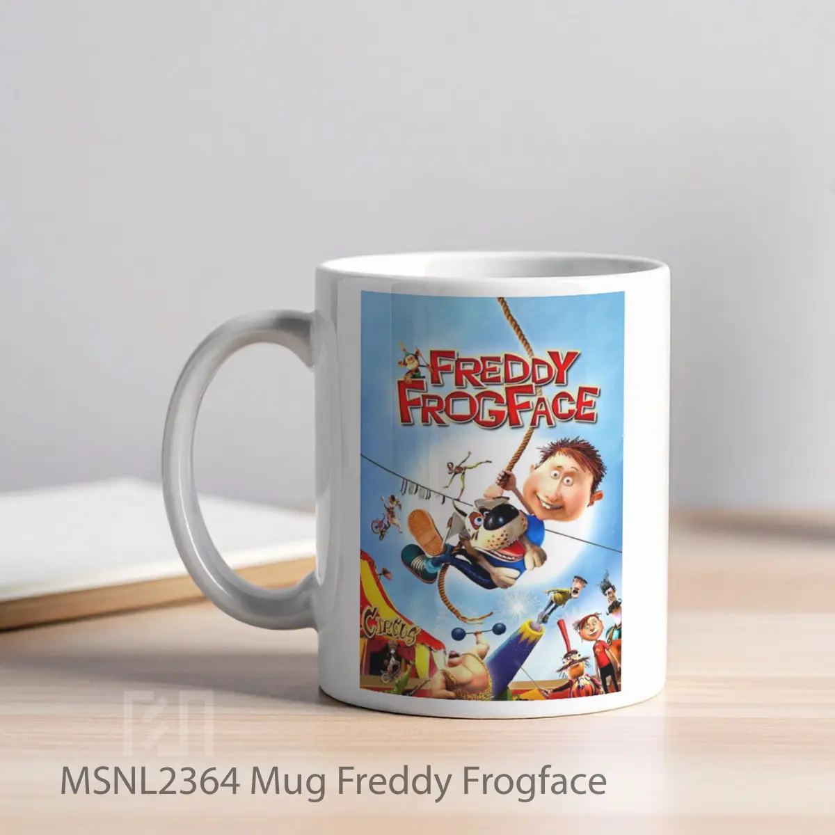 Mug Freddy Frogface Gelas Keramik Tema Film MSNL2364 - Tampak Kiri