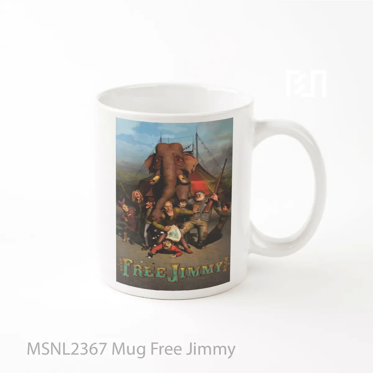 Mug Free Jimmy Gelas Keramik Tema Film MSNL2367