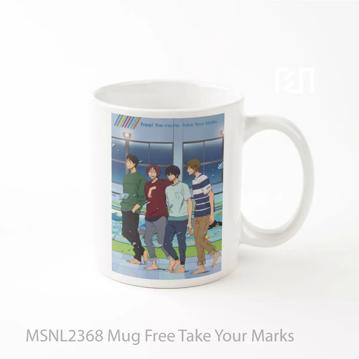 Mug Free Take Your Marks Gelas Keramik Tema Film MSNL2368