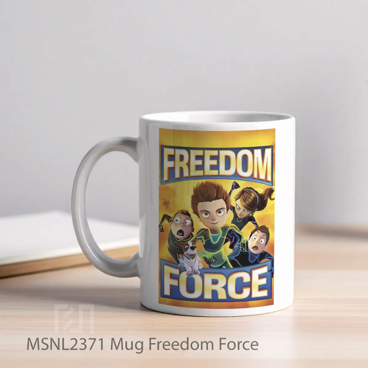 Mug Freedom Force Gelas Keramik Tema Film MSNL2371 - Tampak Kiri