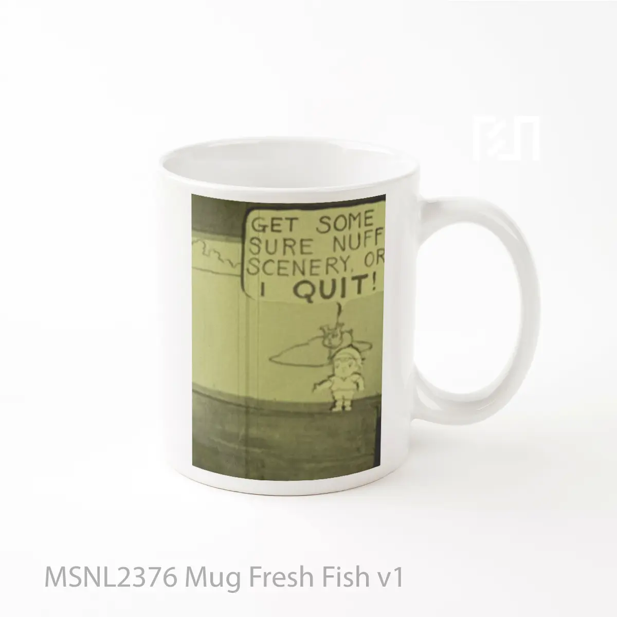 Mug Fresh Fish V1 Gelas Keramik Tema Film MSNL2376
