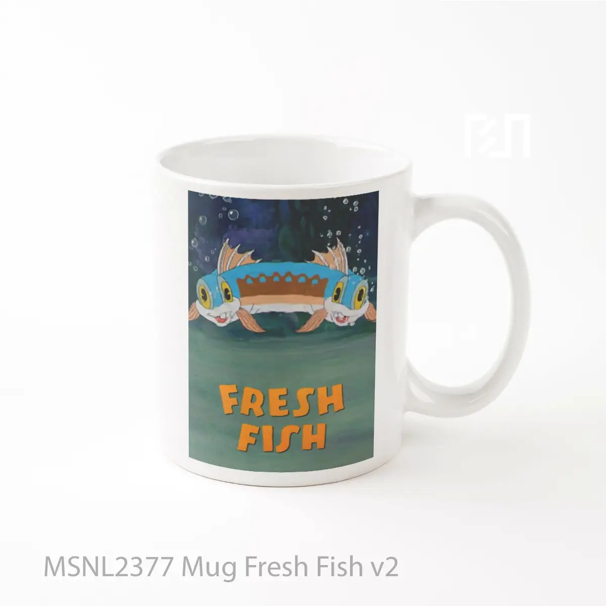Mug Fresh Fish V2 Gelas Keramik Tema Film MSNL2377