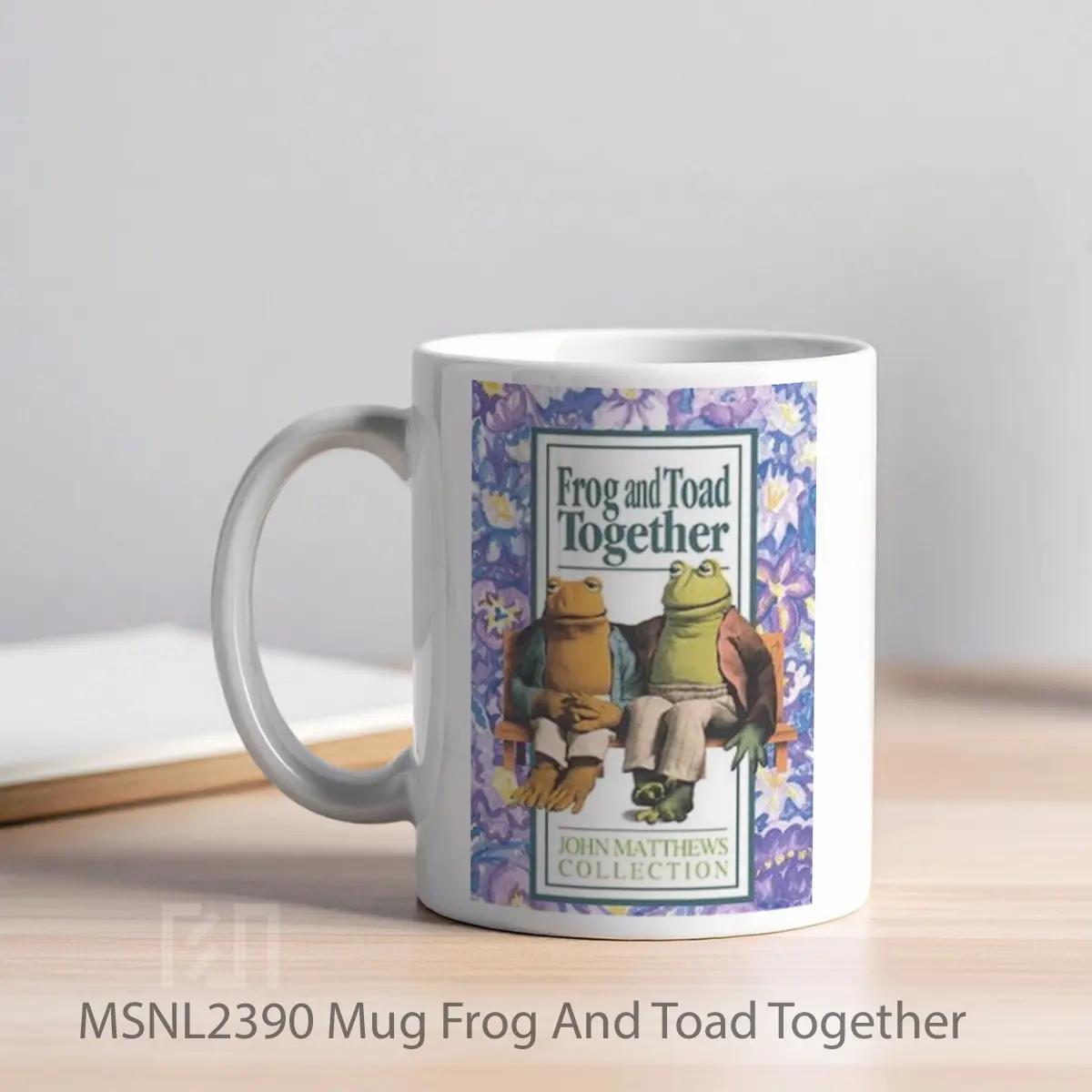 Mug Frog And Toad Together Gelas Keramik Tema Film MSNL2390 - Tampak Kiri