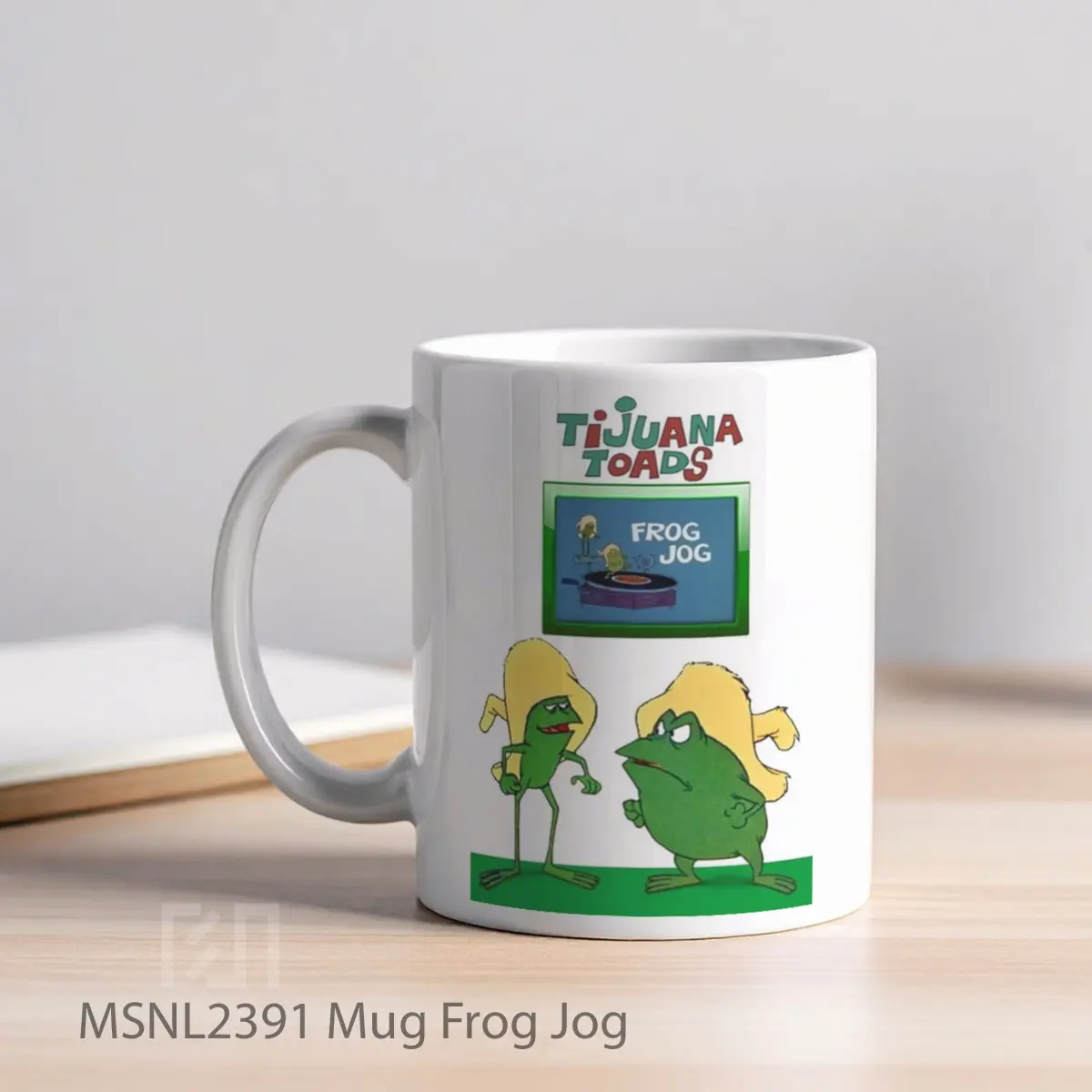 Mug Frog Jog Gelas Keramik Tema Film MSNL2391 - Tampak Kiri