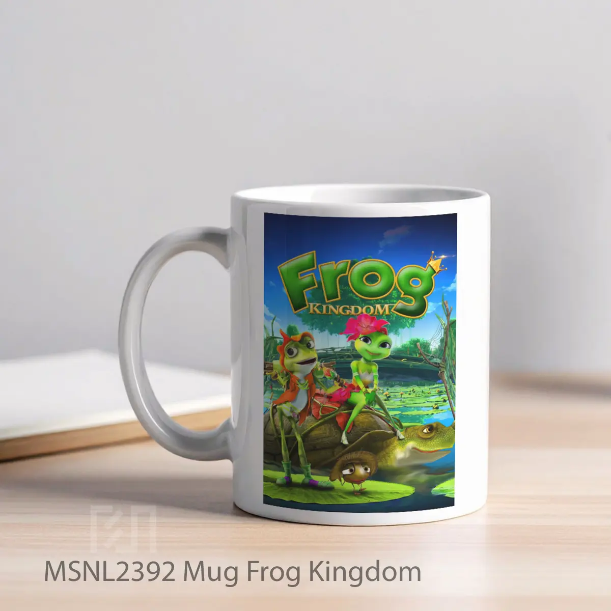 Mug Frog Kingdom Gelas Keramik Tema Film MSNL2392 - Tampak Kiri