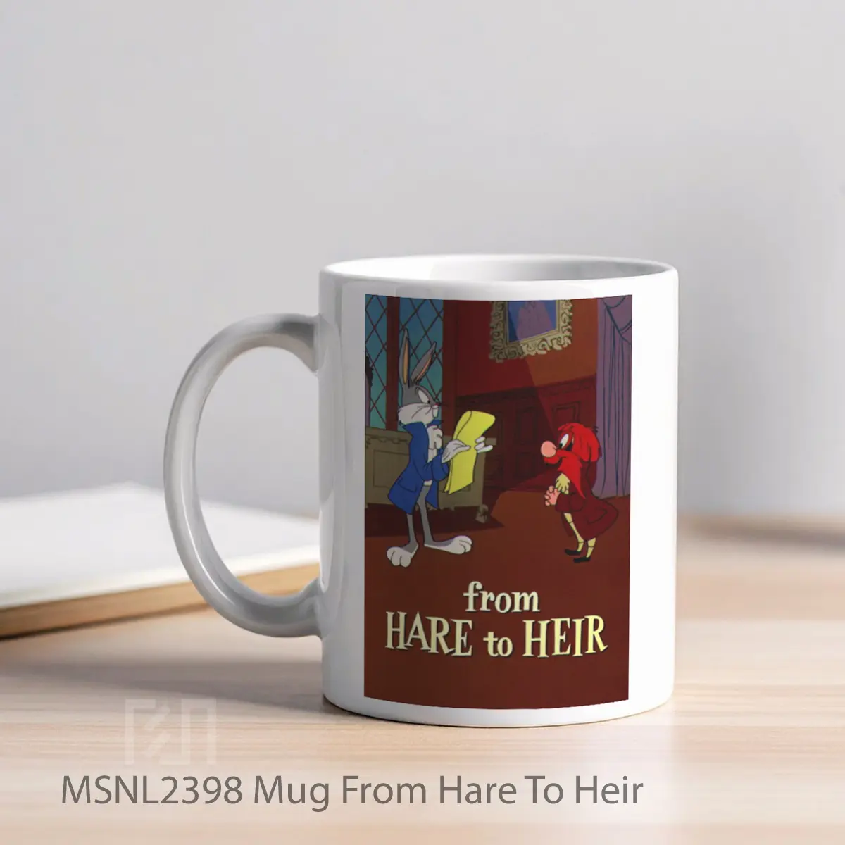 Mug From Hare To Heir Gelas Keramik Tema Film MSNL2398 - Tampak Kiri