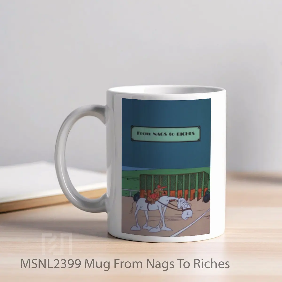 Mug From Nags To Riches Gelas Keramik Tema Film MSNL2399 - Tampak Kiri