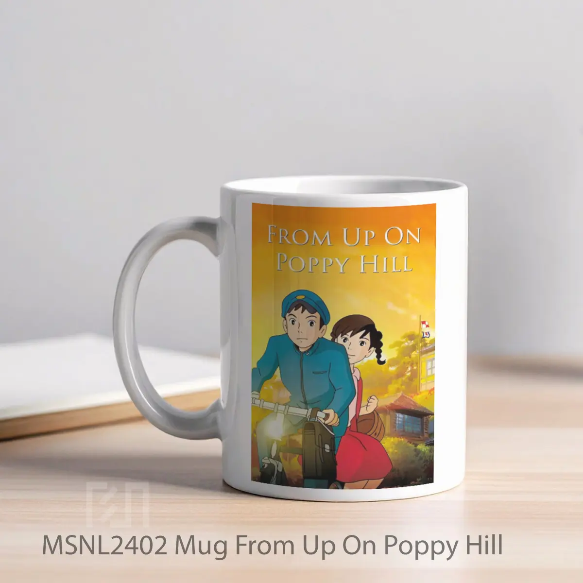 Mug From Up On Poppy Hill Gelas Keramik Tema Film MSNL2402 - Tampak Kiri