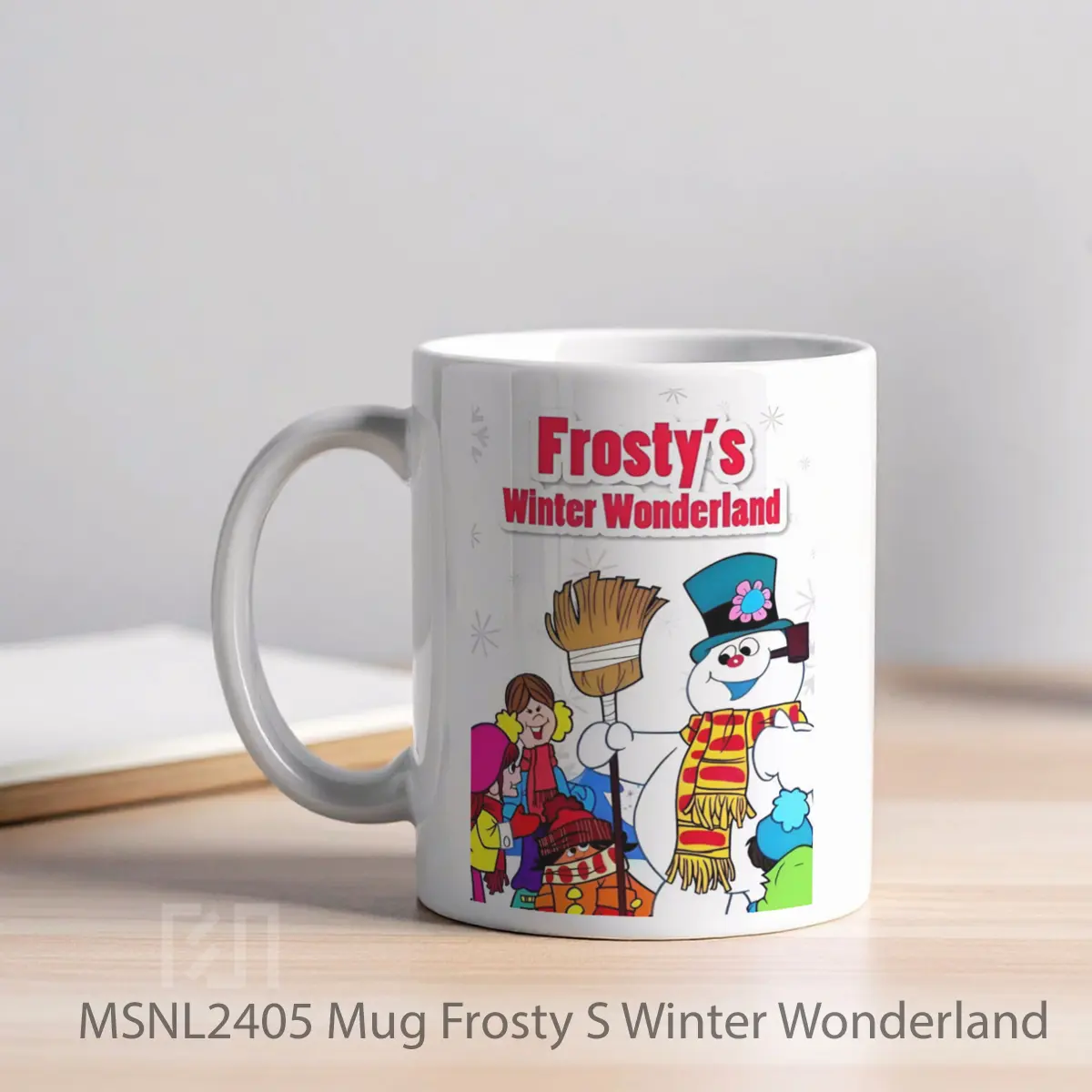 Mug Frosty S Winter Wonderland Gelas Keramik Tema Film MSNL2405 - Tampak Kiri