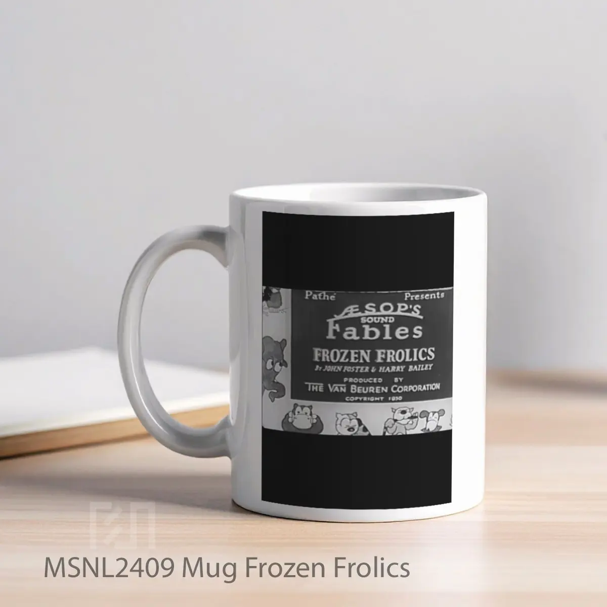 Mug Frozen Frolics Gelas Keramik Tema Film MSNL2409 - Tampak Kiri