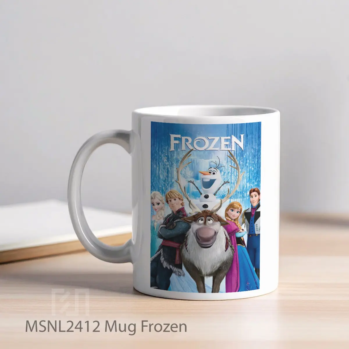 Mug Frozen Gelas Keramik Tema Film MSNL2412 - Tampak Kiri