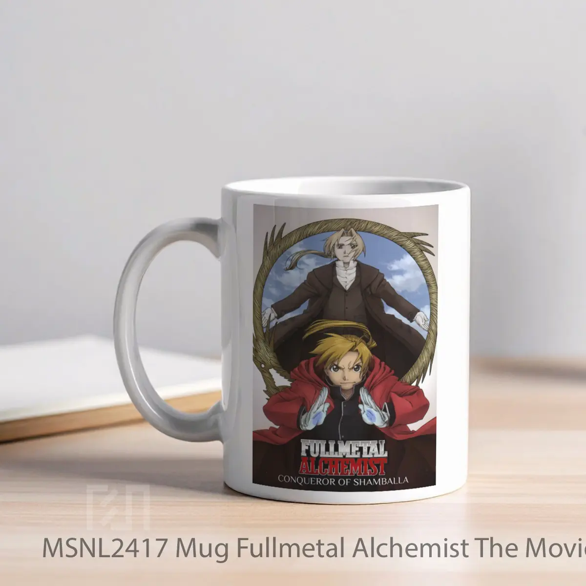 Mug Fullmetal Alchemist The Movie Conqueror Of Shamballa Gelas Keramik Tema Film MSNL2417 - Tampak Kiri
