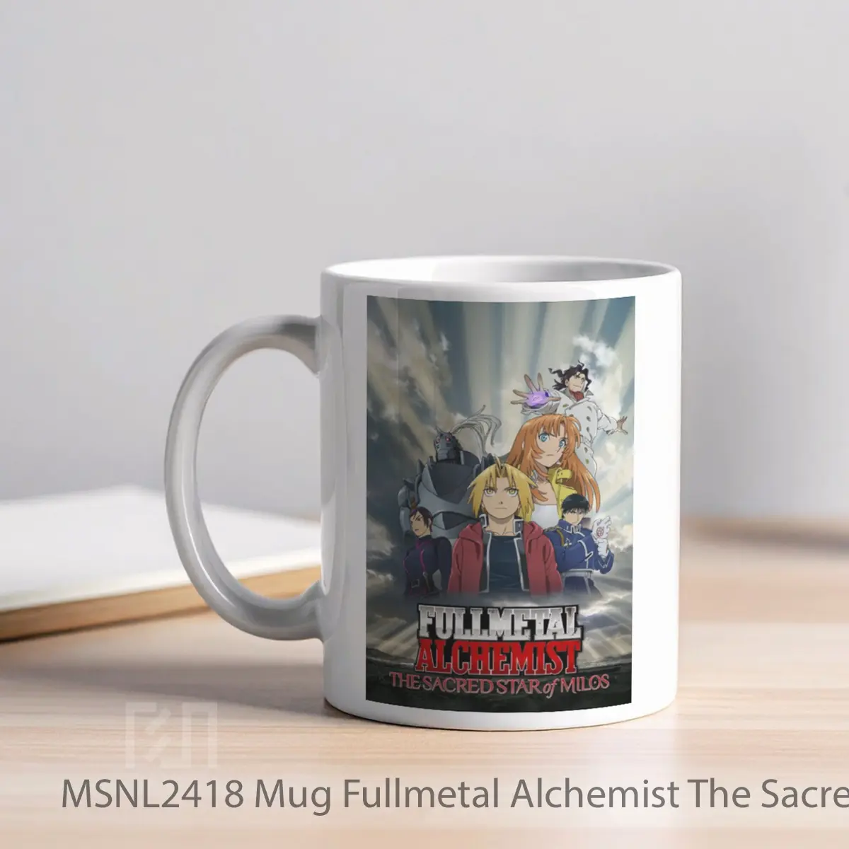 Mug Fullmetal Alchemist The Sacred Star Of Milos Gelas Keramik Tema Film MSNL2418 - Tampak Kiri