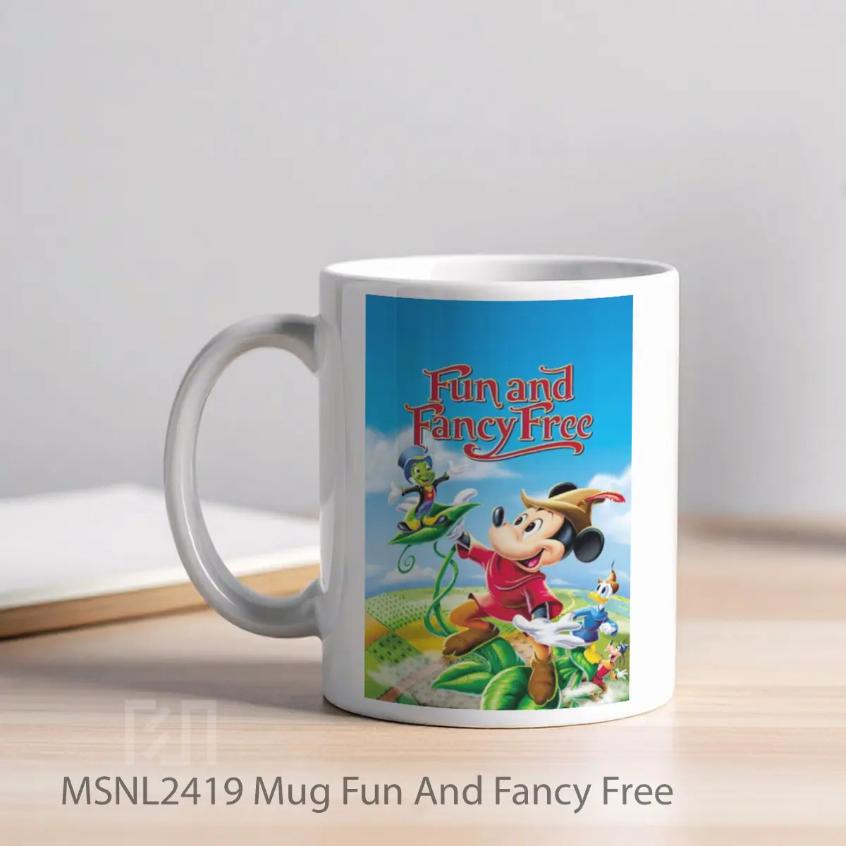 Mug Fun And Fancy Free Gelas Keramik Tema Film MSNL2419 - Tampak Kiri