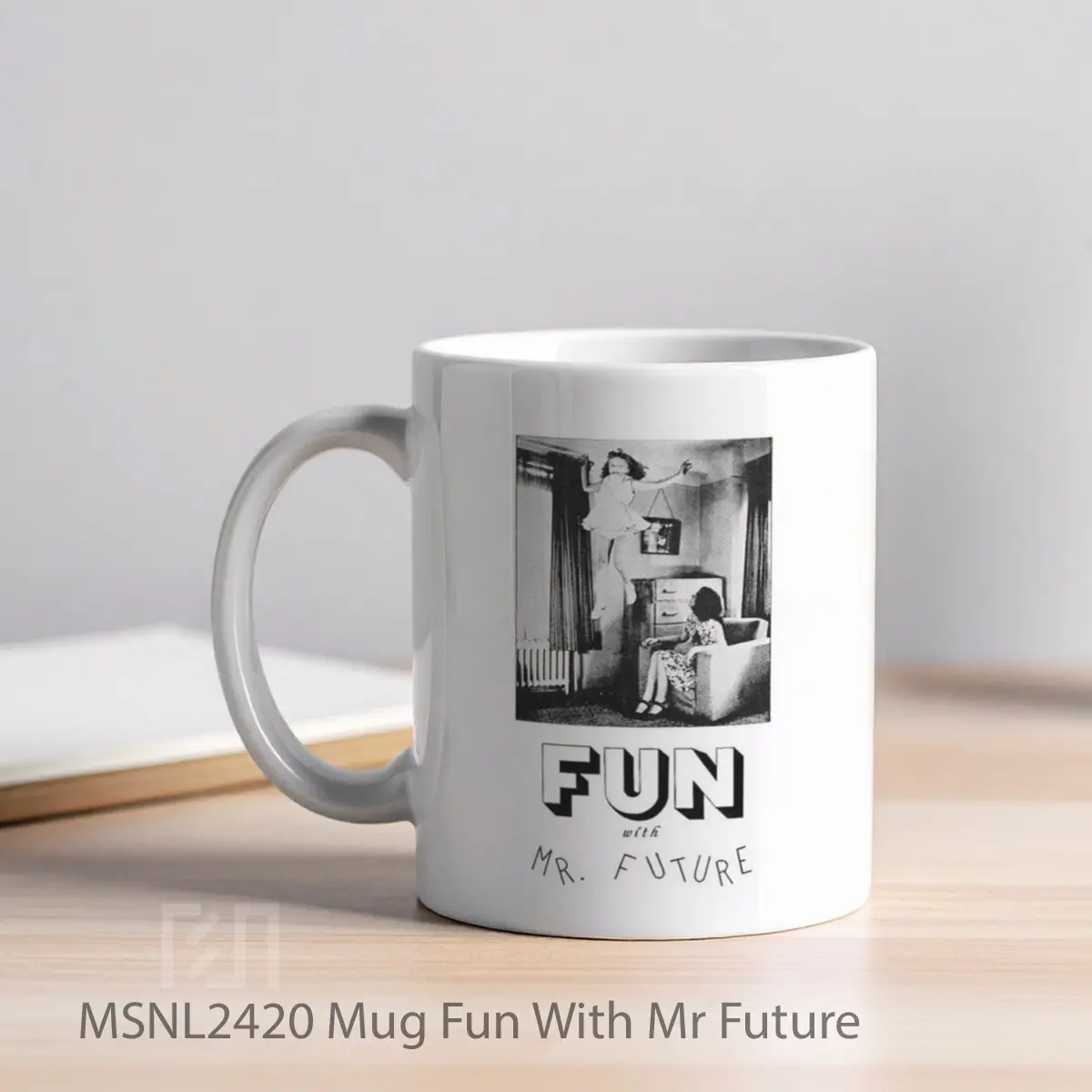 Mug Fun With Mr Future Gelas Keramik Tema Film MSNL2420 - Tampak Kiri