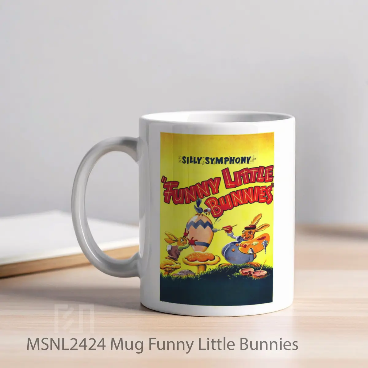 Mug Funny Little Bunnies Gelas Keramik Tema Film MSNL2424 - Tampak Kiri