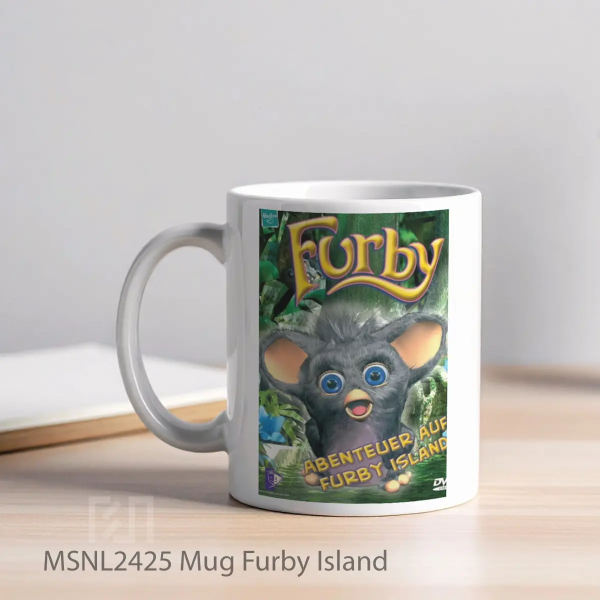 Mug Furby Island Gelas Keramik Tema Film MSNL2425 - Tampak Kiri