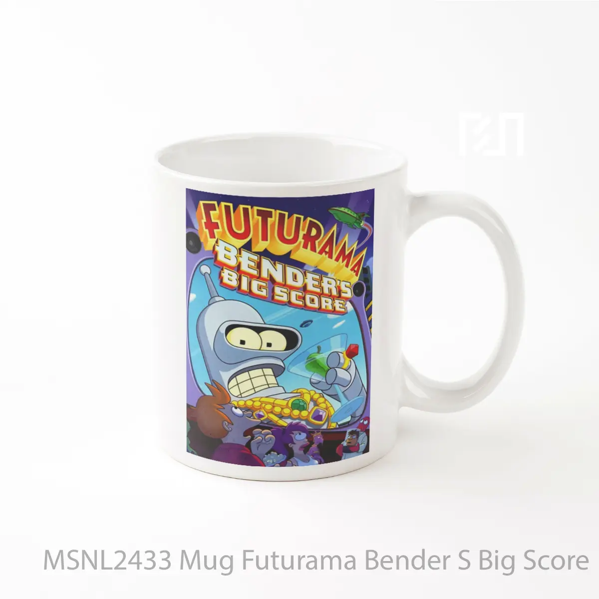 Mug Futurama Bender S Big Score Gelas Keramik Tema Film MSNL2433